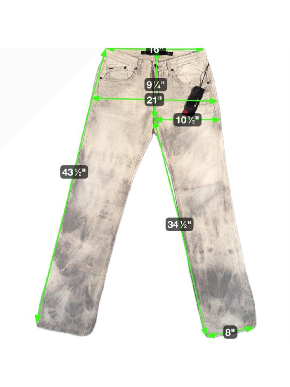 Joes Brixton Mens W30 Tie-Dye Linen Pants 90s Y2K Lightweight Beach Comfort - Picture 2 of 14